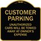 Signmission Designer Series-Unauthorized Cars Will Be Towed Away At Owners Expense, 18" L, 18" H, BG-1818-9875 A-DES-BG-1818-9875 - alternate 1